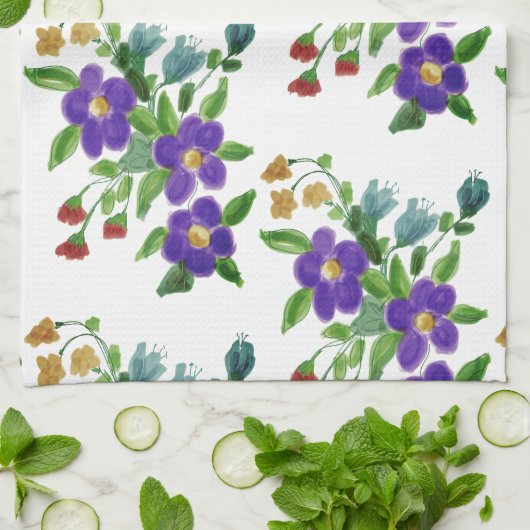 Ein dunkles Weiß, ganz überzogen mit einem Teetuch Geschirrtuch (Gefaltet)