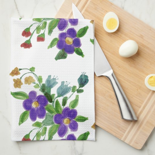 Ein dunkles Weiß, ganz überzogen mit einem Teetuch Geschirrtuch (Viertel Falte)