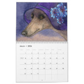 Ein dünner Hundejahr-Kalender Kalender (Mär 2026)