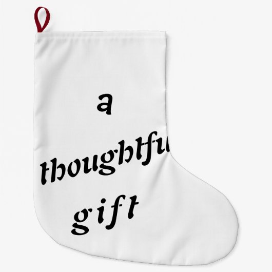 Ein durchdachtes Geschenk Quirky Pun Gift Friends  Großer Weihnachtsstrumpf (Vorderseite)