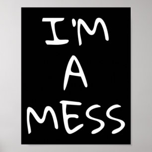 Ein Durcheinander Depression Angstgefühl Poster