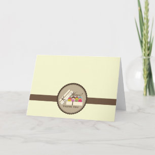 Ein Dutzend Franzosen Macarons Merci danken Ihnen Dankeskarte