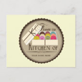 Ein Dutzend französischer Macarons Rezept Postkart Postkarte (Vorderseite)