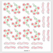 Ein Dutzend glückliche Geburtstage Aufkleber (Blatt)