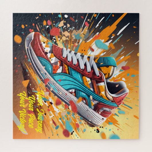 Ein dynamischer Running Shoe entfesselt Puzzle (Horizontal)