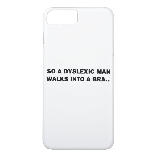 Ein Dyslexer läuft in eine Bra Case-Mate iPhone Hülle (Rückseite)