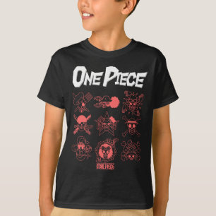 Ein Ece Anime Jolly Rogers Icons Umrisse für Crew T-Shirt
