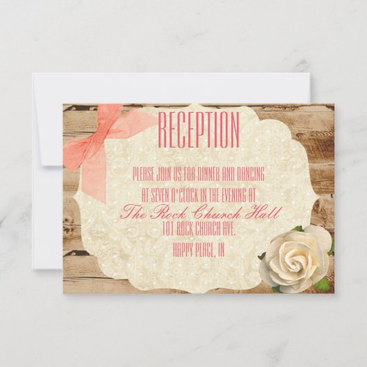 Ein echter Empfang der Liebe Einladung (Vorderseite)