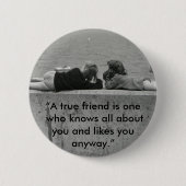Ein echter Freund Button (Vorderseite)