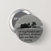 Ein echter Freund Button (Vorne & Hinten)