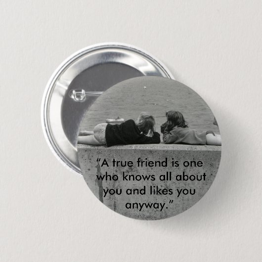 Ein echter Freund Button (Vorne & Hinten)