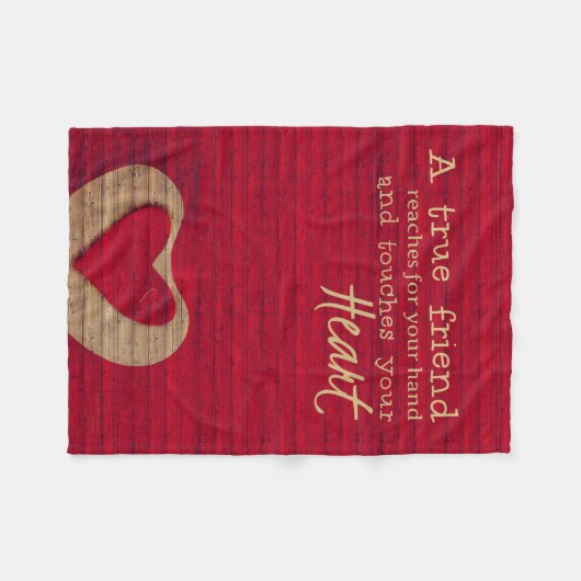 Ein echter Freund - eine Freundschafts-Decke - Fleecedecke (Vorderseite (Horizontal))