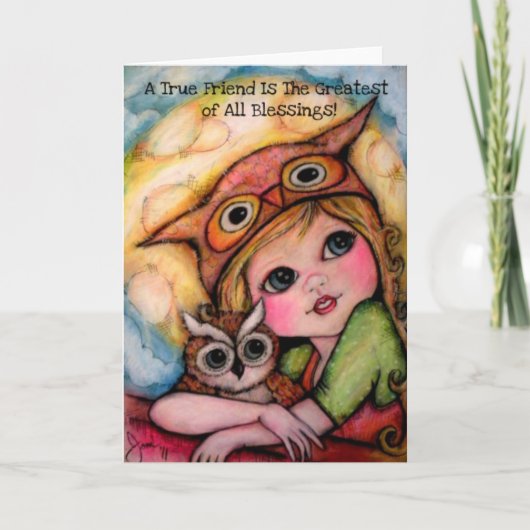 Ein echter Freund ist der Bestste aller Segnungen! Karte (Vorderseite)