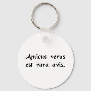 Ein echter Freund ist ein seltener Vogel Schlüsselanhänger