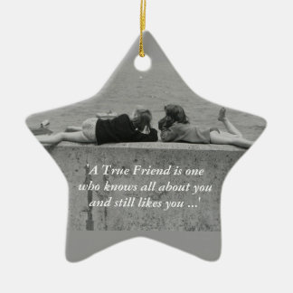 Ein echter Freund Keramikornament