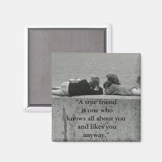 Ein echter Freund Magnet (Vorderseite/Rückseite)