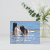 Ein echter Freund Postkarte (Stehend Vorderseite)