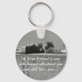 Ein echter Freund Schlüsselanhänger (Vorderseite)