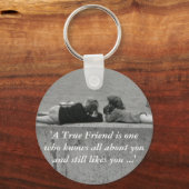 Ein echter Freund Schlüsselanhänger (Vorderseite)