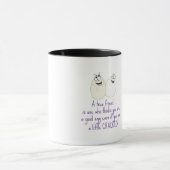 Ein echter Freund Tasse (Zentrum)