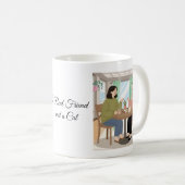 Ein echter Freund und eine Katze Kaffeetasse (VorderseiteRechts)