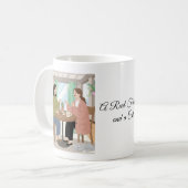 Ein echter Freund und eine Katze Kaffeetasse (Vorderseite Links)