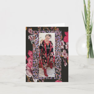 Ein echter Freund zum Geburtstag wünscht geklappte Karte