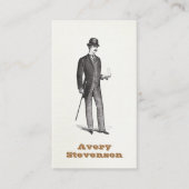 Ein echter Gentleman in Bowler Hat Business Card Visitenkarte (Vorderseite)