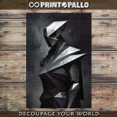 Ein echter Krieger inspiriert zum Futurismus Seidenpapier