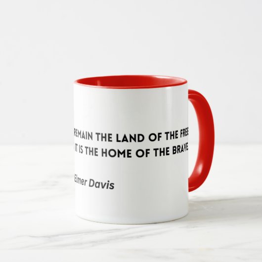 Ein echter Patriot Tasse (VorderseiteRechts)