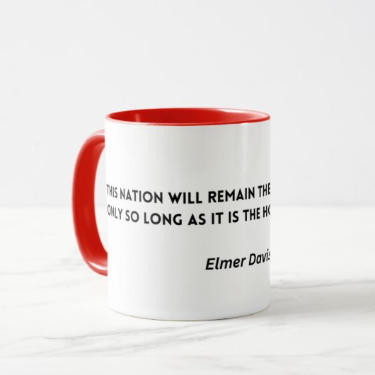 Ein echter Patriot Tasse (Vorderseite Links)