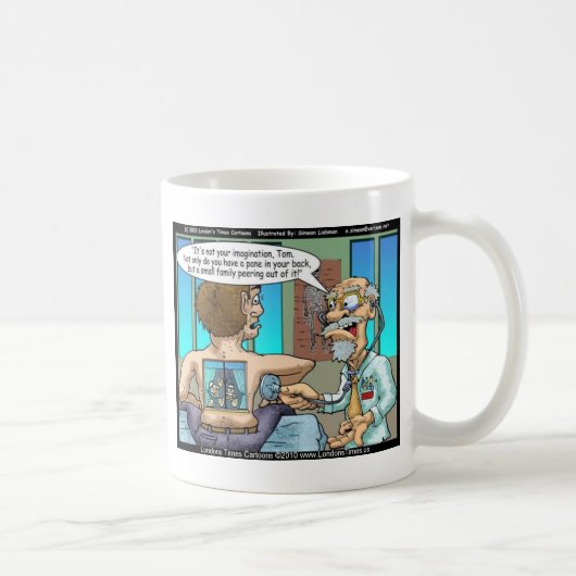 Ein echter Rückenschmerz Funny T-Shirts Tasse & Ge (Rechts)