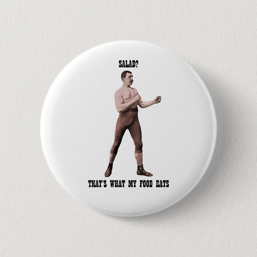 Ein echter übermäßig männlicher Mann Button (Vorderseite)