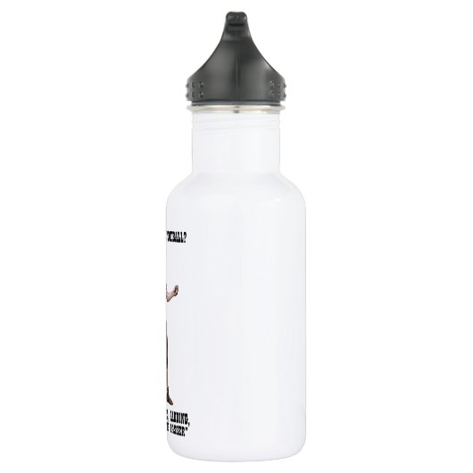 Ein echter übermäßig männlicher Mann Edelstahlflasche (Rechts)