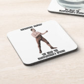 Ein echter übermäßig männlicher Mann Getränkeuntersetzer (Linke Seite)