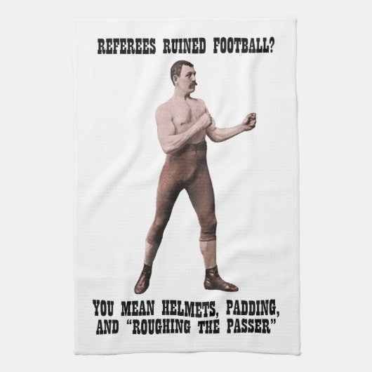 Ein echter übermäßig männlicher Mann Handtuch (Vertikal)