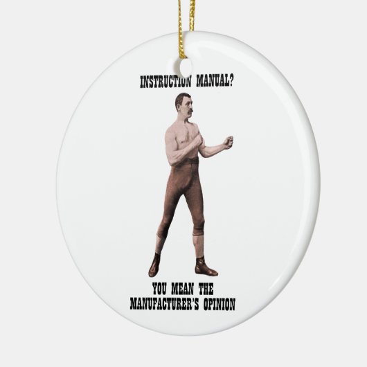 Ein echter übermäßig männlicher Mann Keramik Ornament (Links)