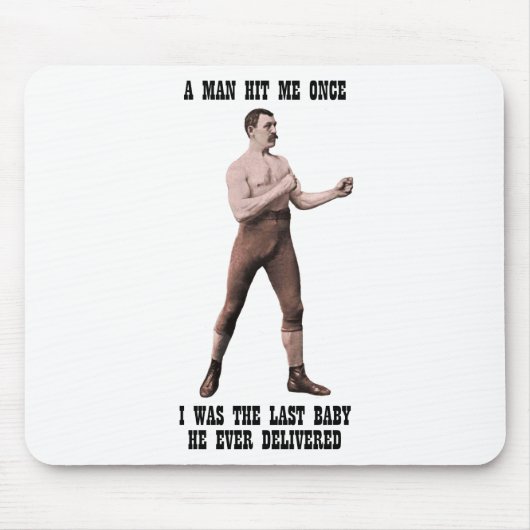 Ein echter übermäßig männlicher Mann Mousepad (Vorne)