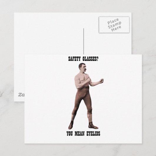 Ein echter, übermäßig männlicher Mann Postkarte (Vorne/Hinten)