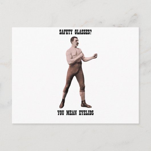 Ein echter, übermäßig männlicher Mann Postkarte (Vorderseite)