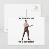Ein echter übermäßig männlicher Mann Postkarte (Vorne/Hinten)