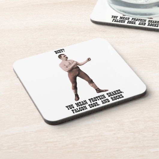 Ein echter übermäßig männlicher Mann Untersetzer (Linke Seite)