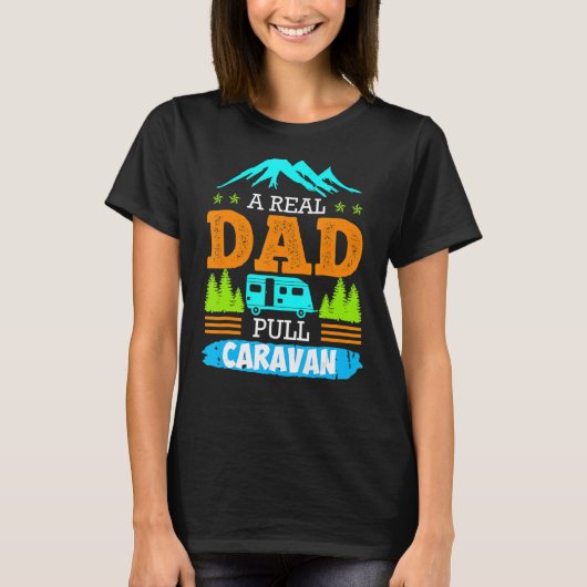 Ein echter Vater Pullman Caravan Camping Camper Ka T-Shirt (Vorderseite)