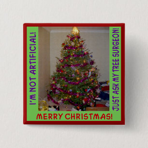 Ein echter Weihnachtsbaum Button