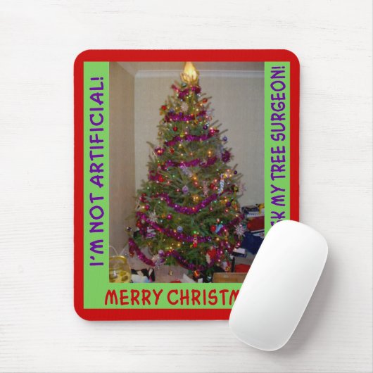 Ein echter Weihnachtsbaum Mousepad (Mit Mouse)