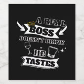 Ein echtes Bootangebot Weinetikett (Einzelnes Label)