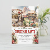 Ein echtes Cowboyabenteuer Western Einladung (Stehend Vorderseite)