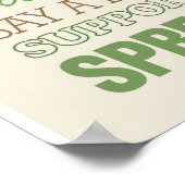 Ein echtes Food-Manifest Poster (Ecke)