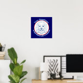 Ein echtes Glück mit einem Cockapoo Poster (Heimbüro)