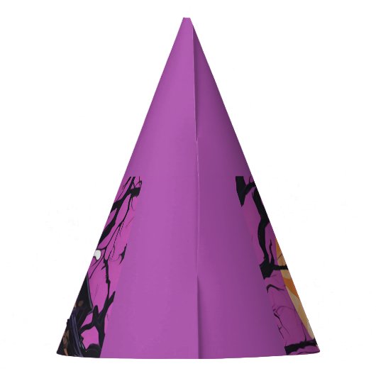 Ein echtes Halloween-Burp-Tuch Partyhütchen (Rückseite)